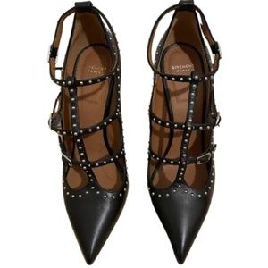 Givenchy Black Studded Paris high heels